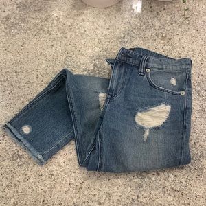 NWOT Size 0 Express Distressed Girlfriend Jeans